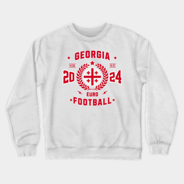 Georgia Euro Football Fan Gift Crewneck Sweatshirt by Kicosh